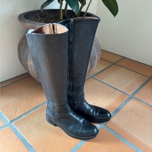 Franco Sarto hand finished leather black Riding Boots size 9